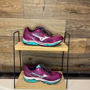 Mizuno Women’s Wave Enigma 5 , wild aster/silver/waterfall